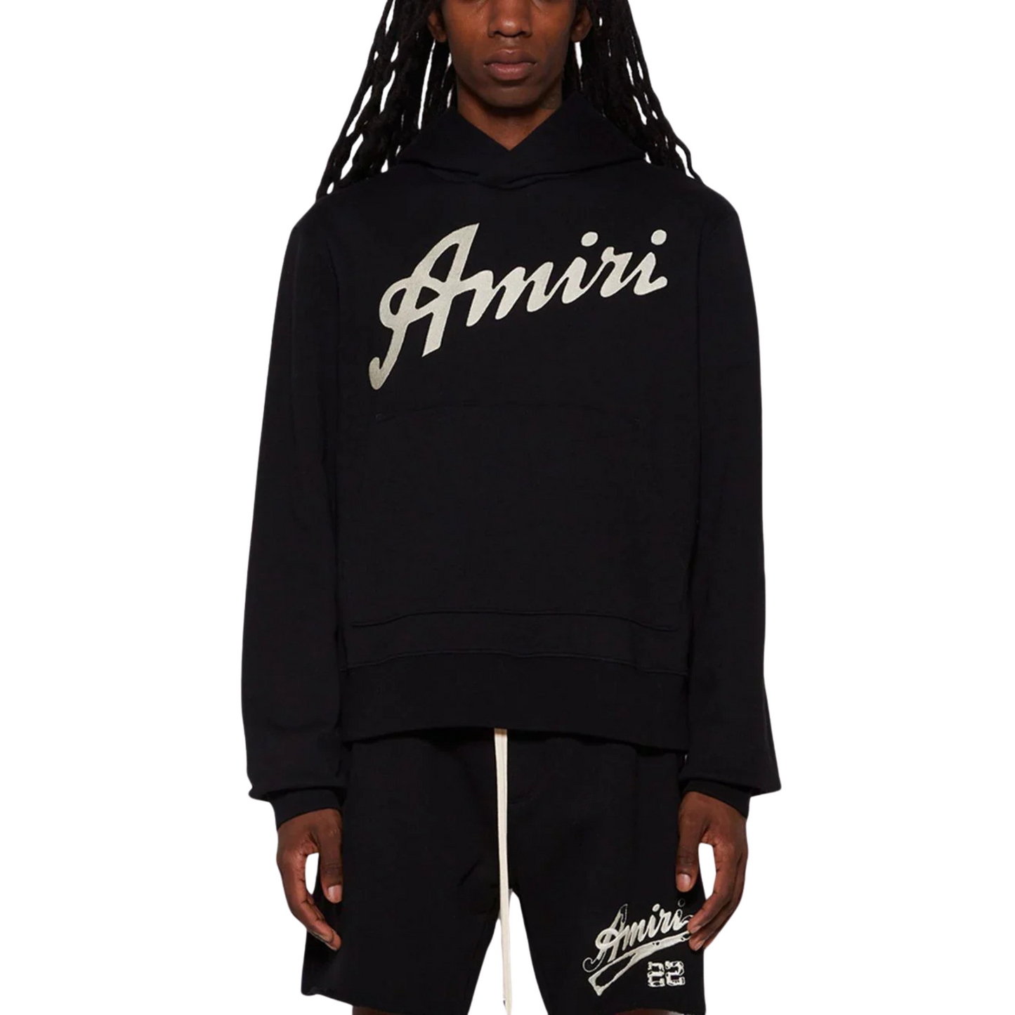 AMIRI CALIFORNIA HAWAIIAN HOODIE BLACK