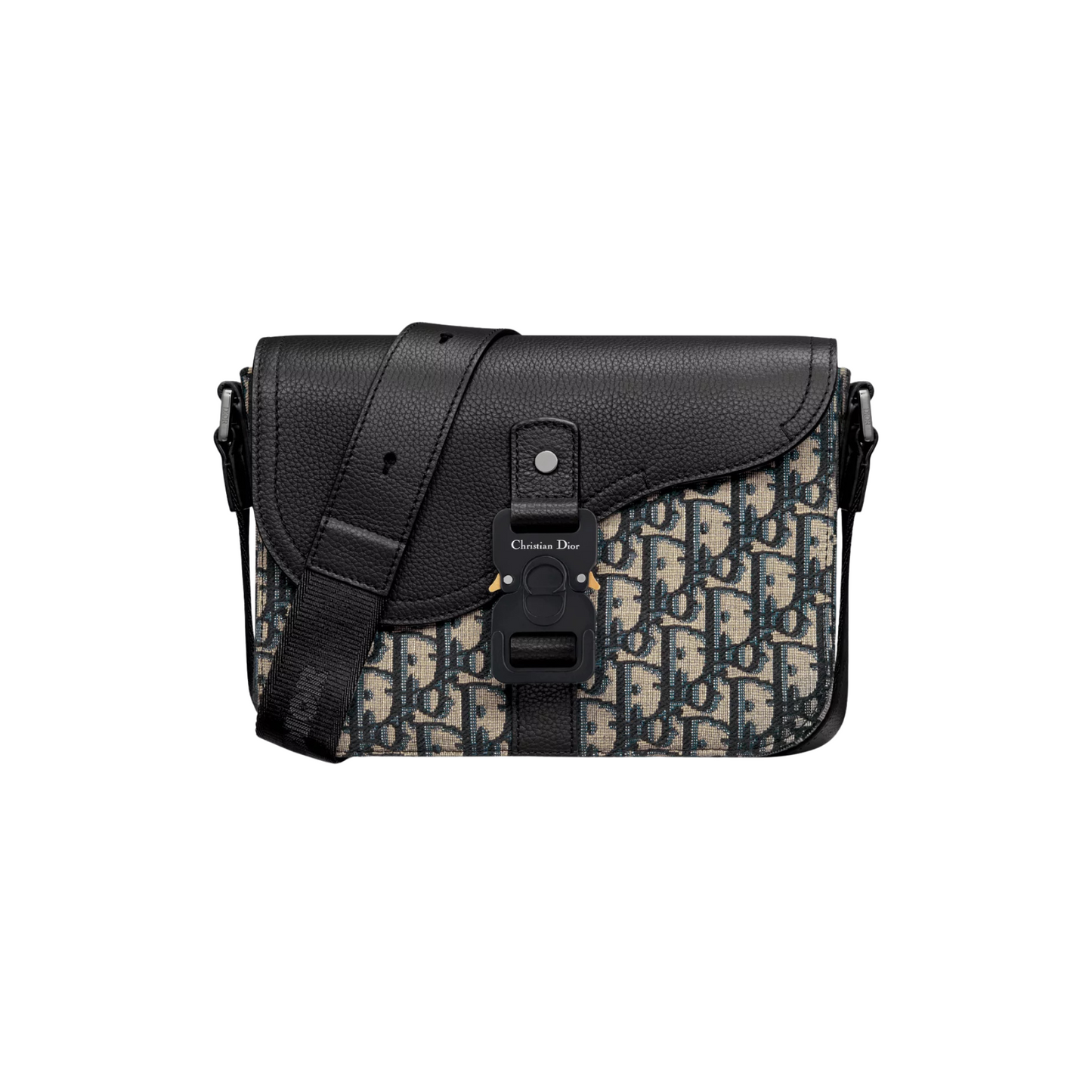 Dior Saddle Flap Messenger Bag Beige