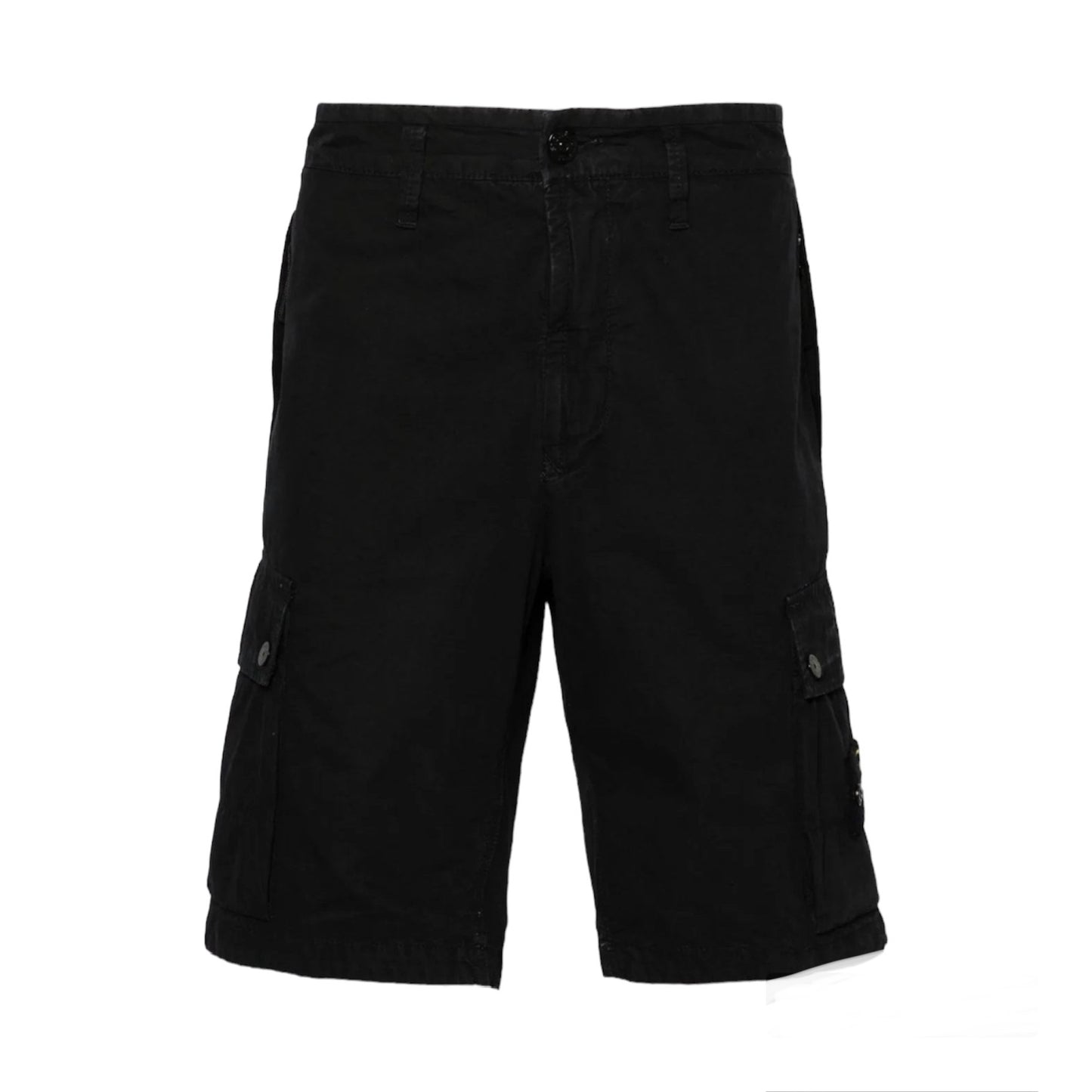 STONE ISLAND Cotton Combat Shorts Navy