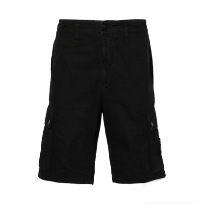 STONE ISLAND Cotton Combat Shorts Navy