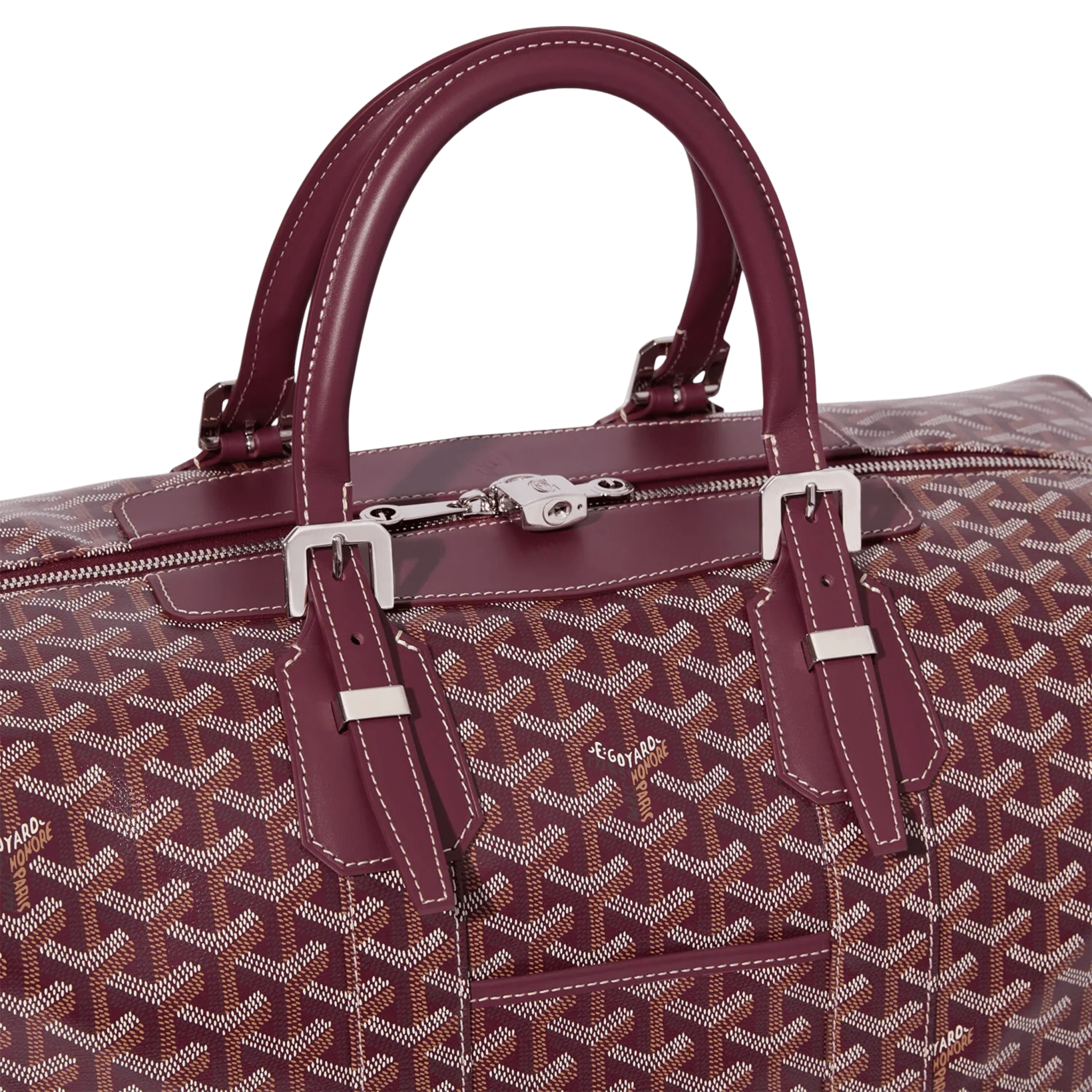 Goyard Bowling 45 Bag Burgundy