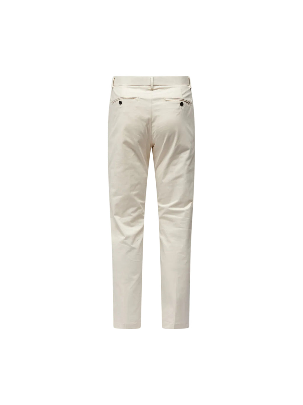 Stretch Cotton Trouser in Egret