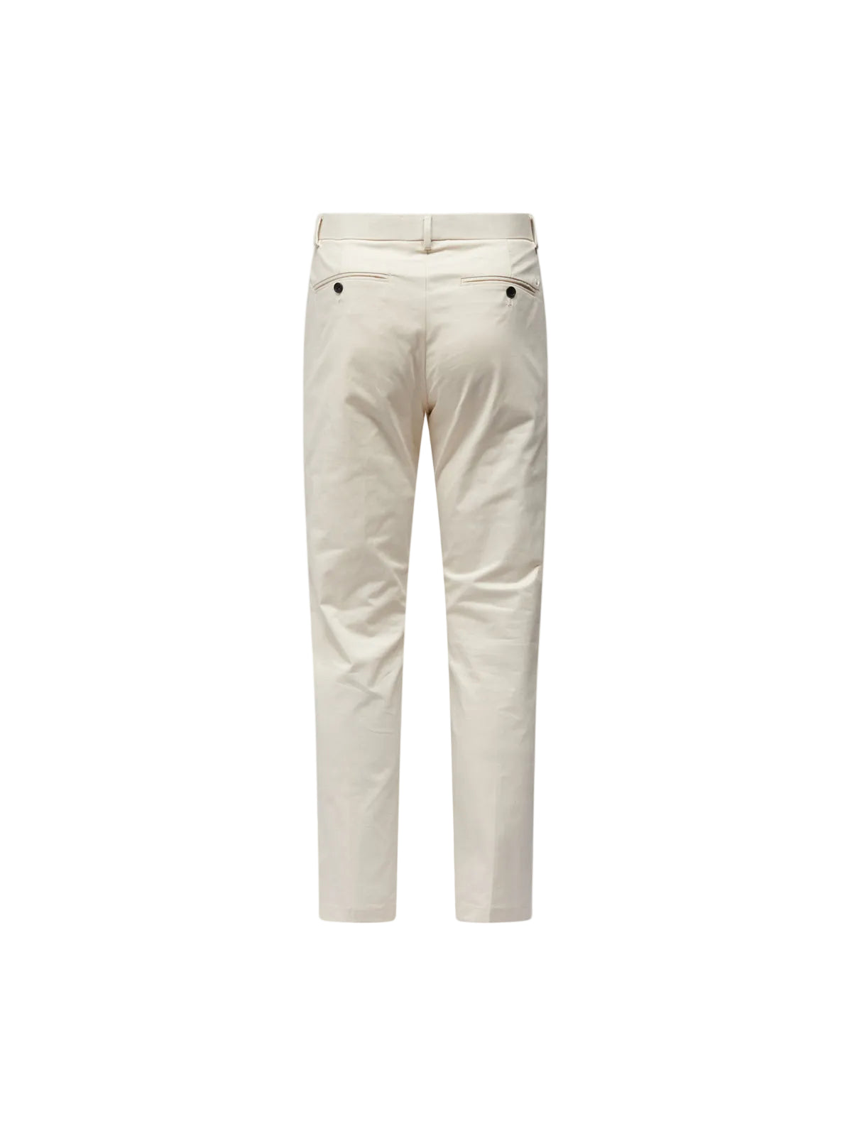 Stretch Cotton Trouser in Egret