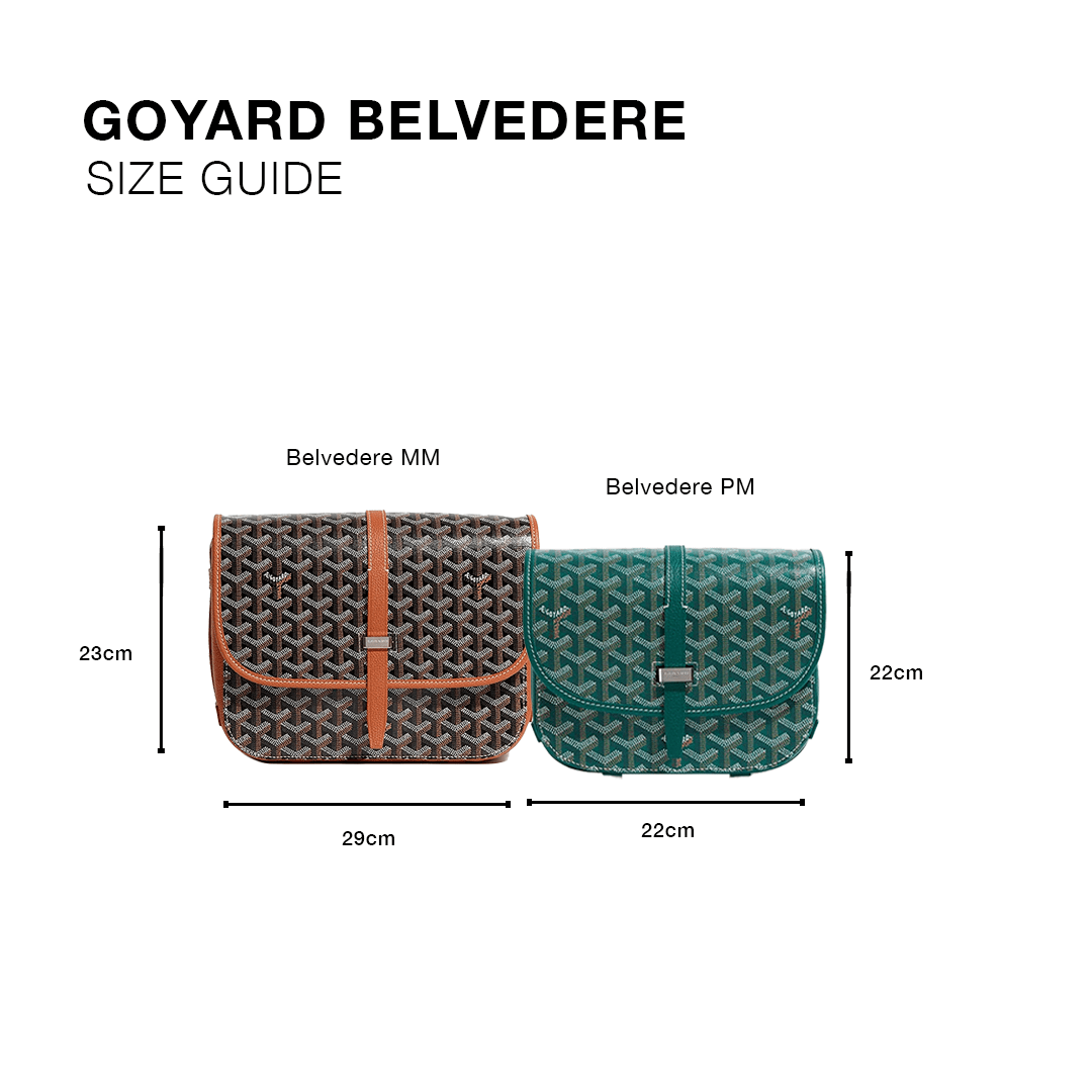 Goyard Goyardine Belvedere II Green PM Messenger Bag
