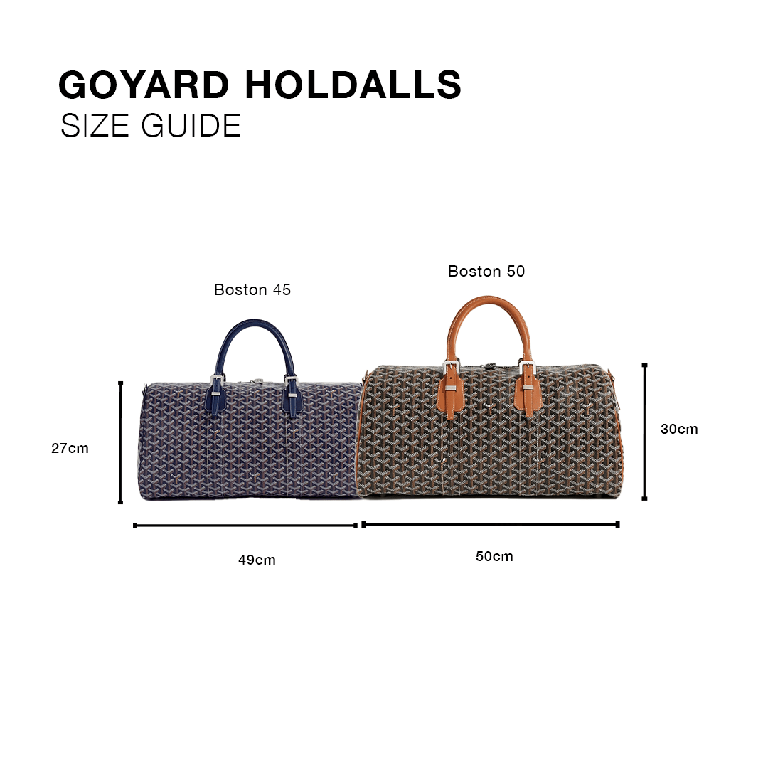 Goyard Boston 50 Bag White