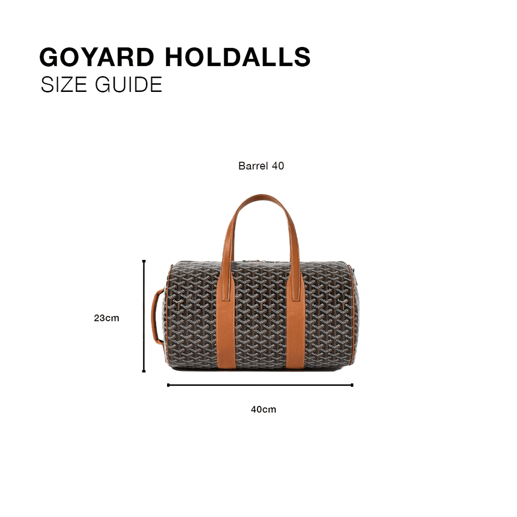 Goyard Barrel 40 Sports Bag Burgundy