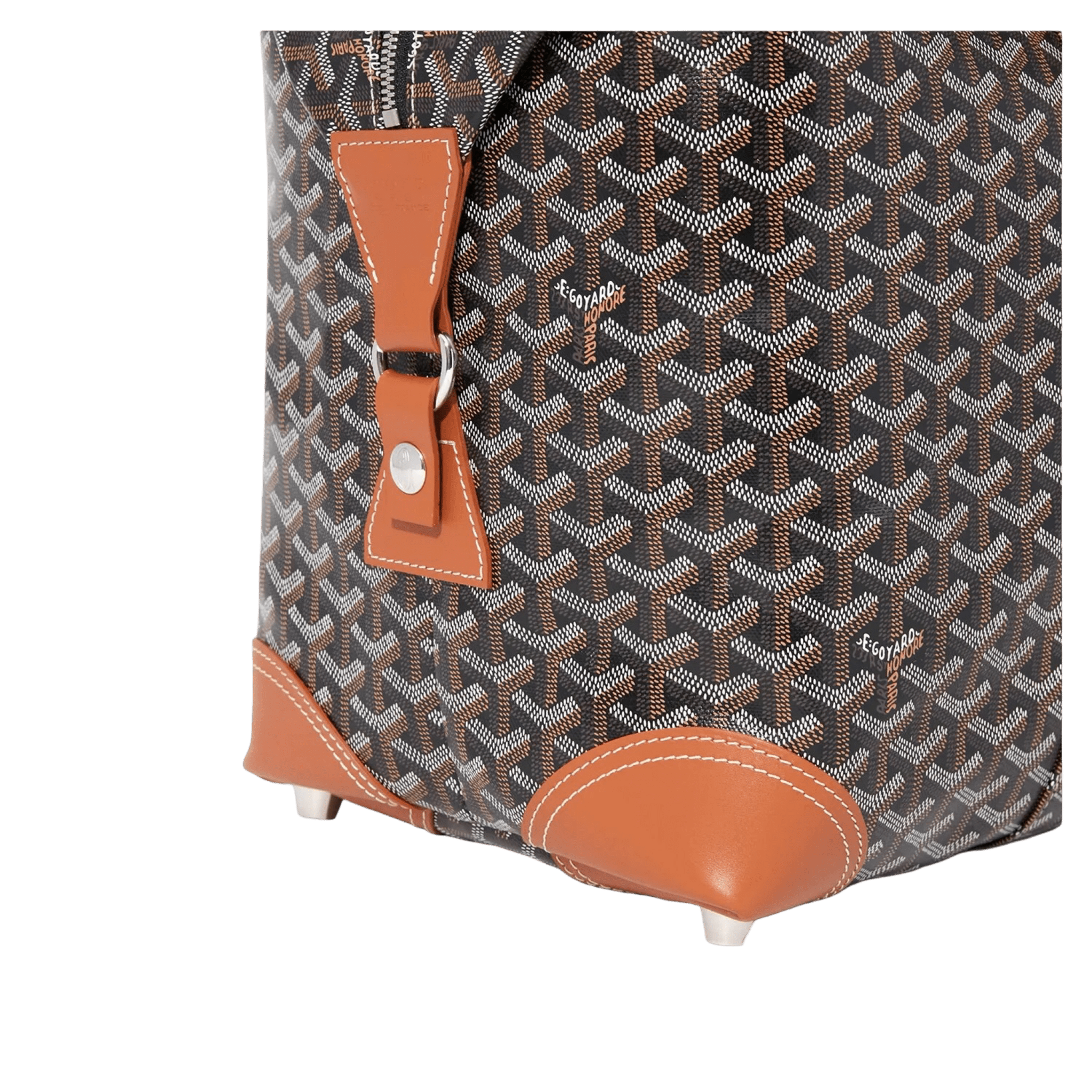 Goyard Bowling 45 Bag Black Tan