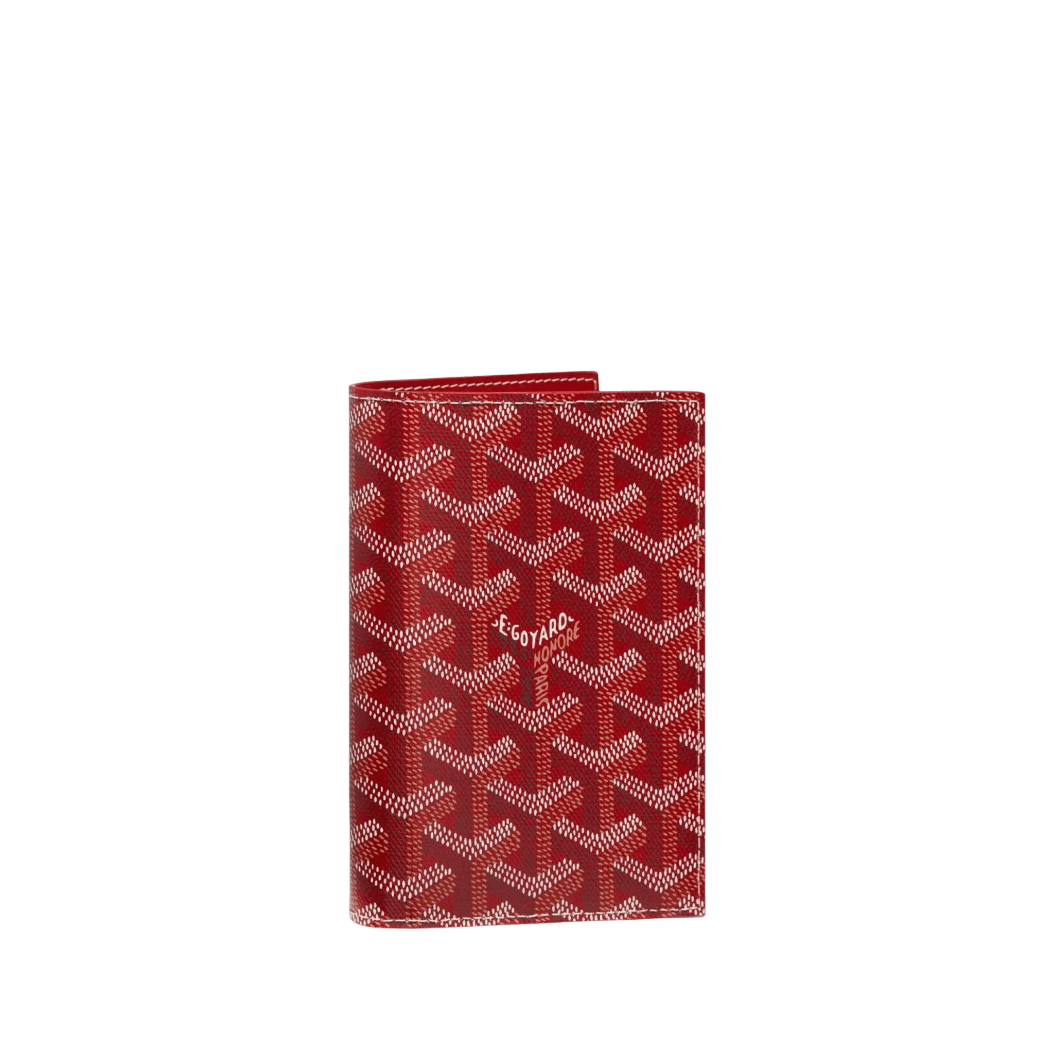 Goyard Grenelle Passport Cover Red
