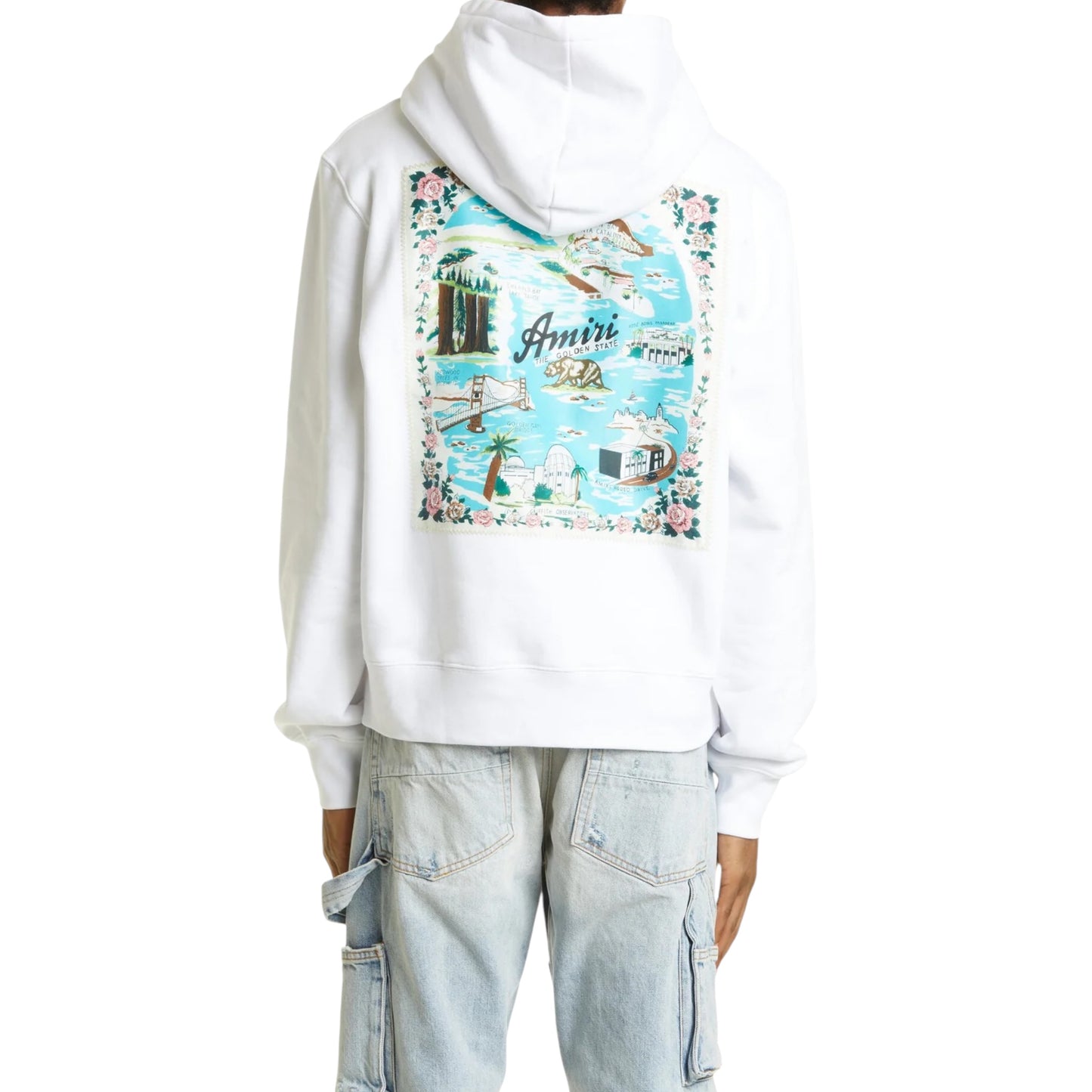 Amiri Californian Hawaii Hoodie White