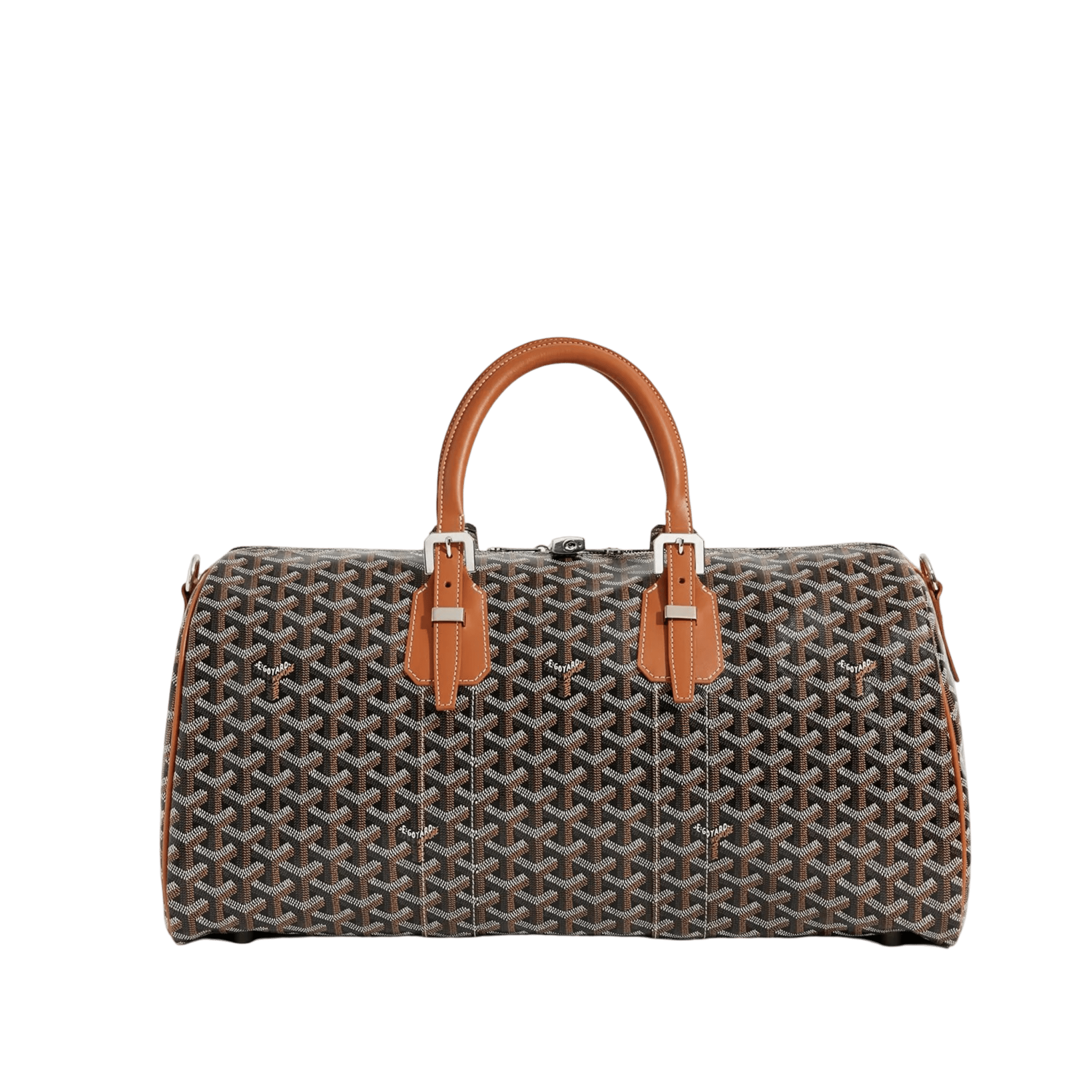 Goyard Boston 45 Bag Black Tan