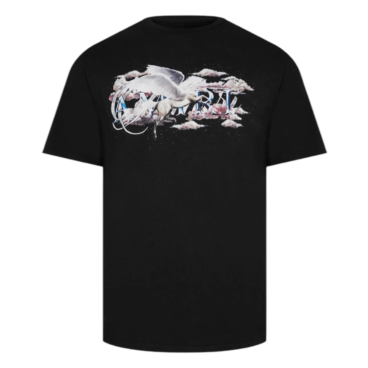 Amiri Pegasus Script Logo T Shirt Black