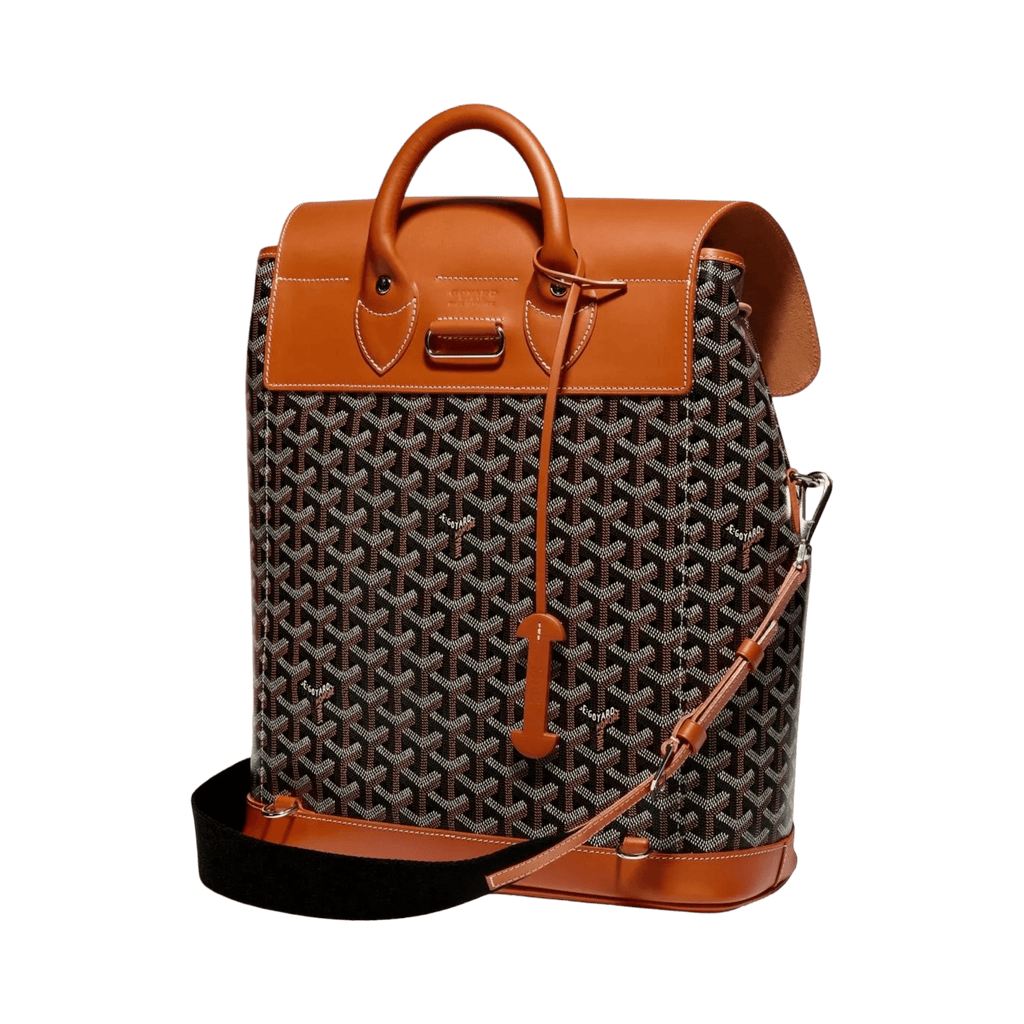 Goyard Alpin MM Backpack Black Tan