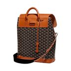 Goyard Alpin MM Backpack Black Tan