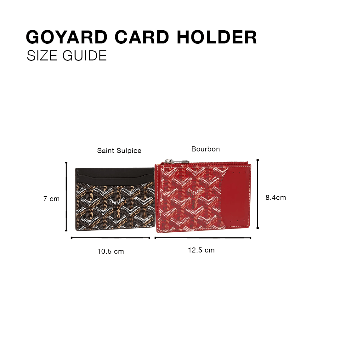 Goyard Bourbon Zipped Grey Card Holder