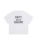 Gallery Dept Logo Print French Cotton T Shirt White