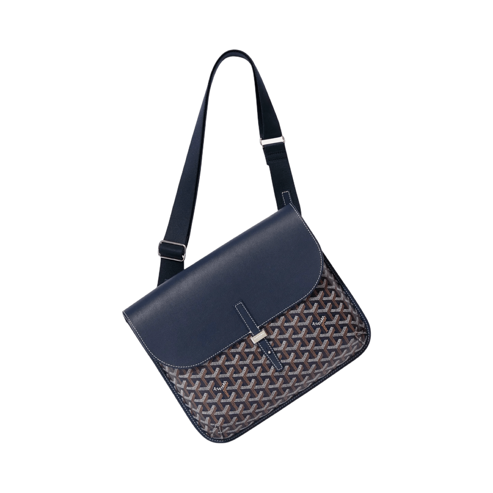 Goyard Coursier Messenger Bag Navy Blue