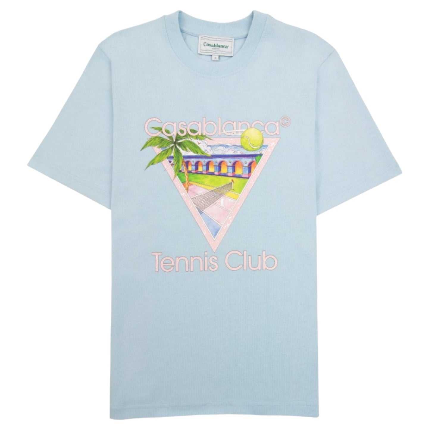 Casa Blanca Tennis Club T Shirt Blue