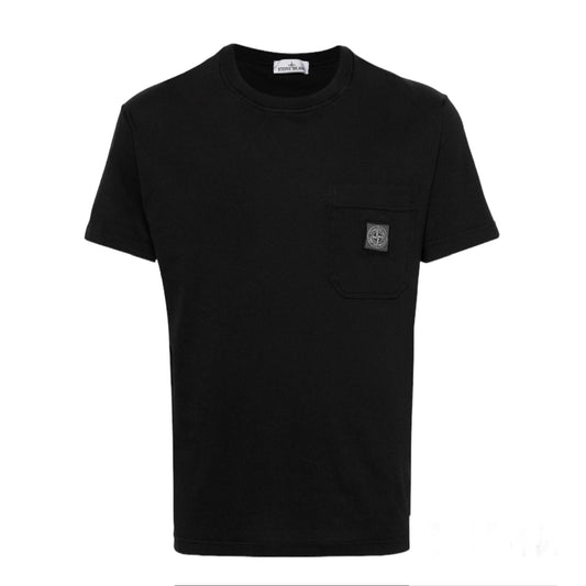 STONE ISLAND Patch Logo Cotton T-shirt