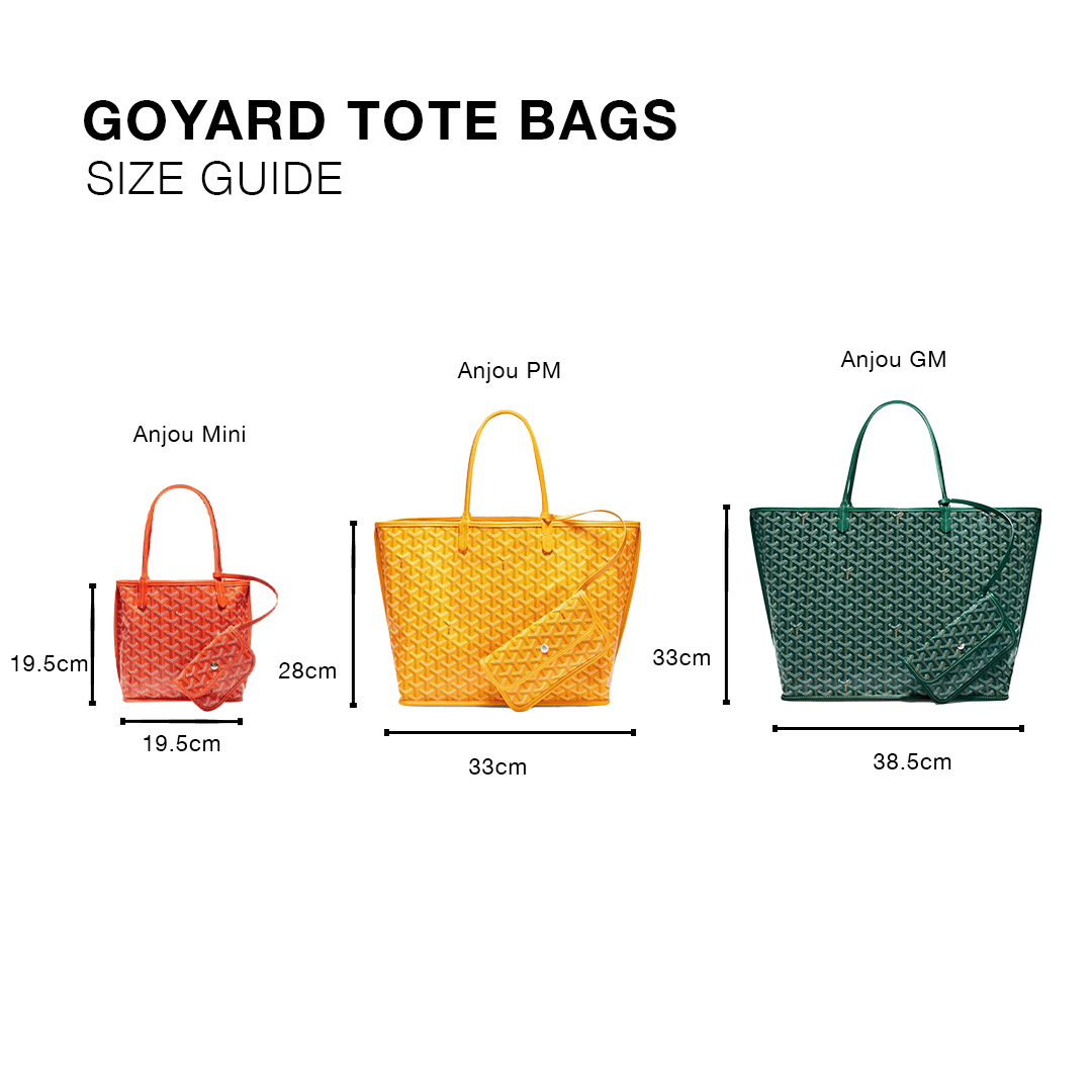 Goyard Anjou PM Bag Black Tan