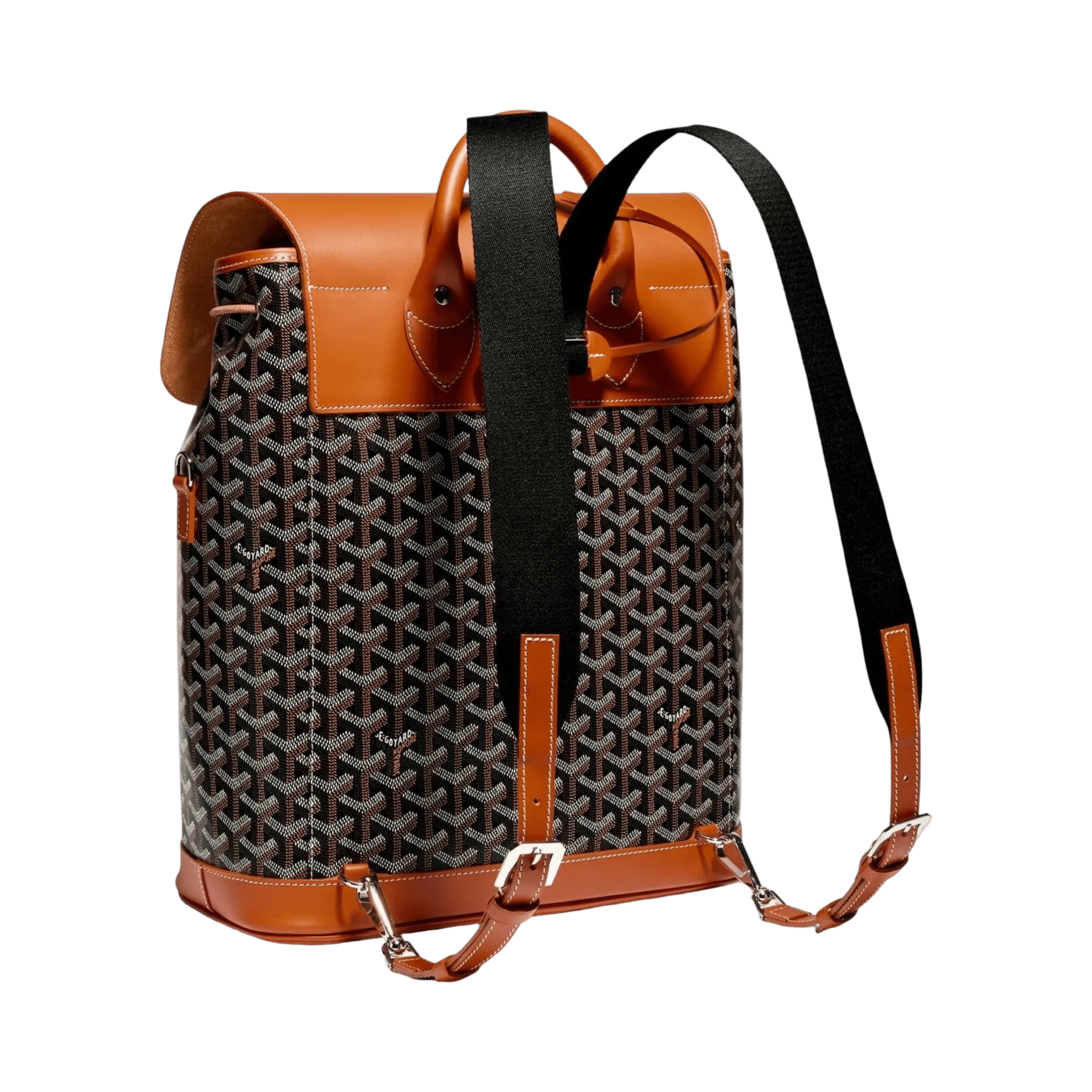 Goyard Alpin MM Backpack Black Tan