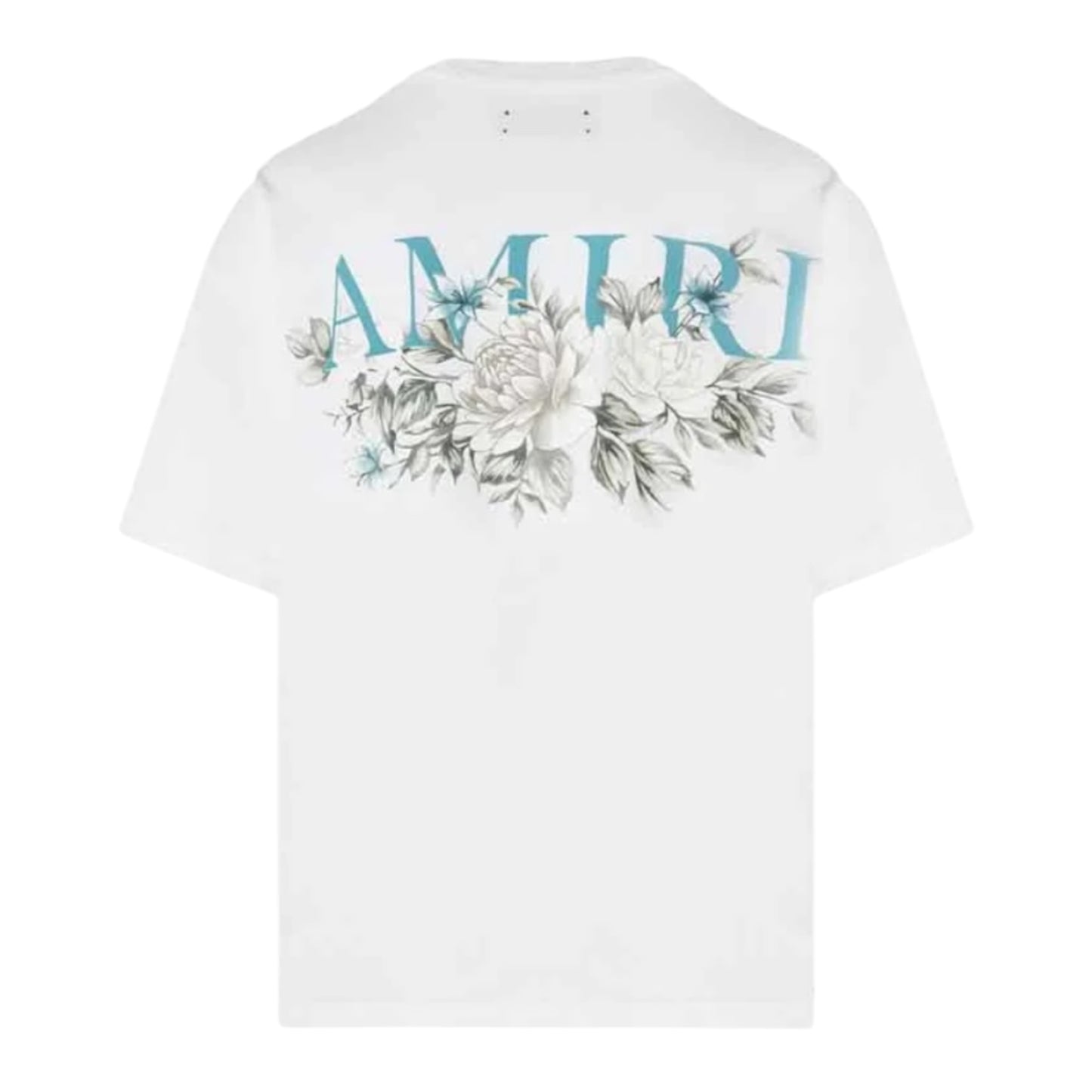 Amiri Floral Logo T Shirt White