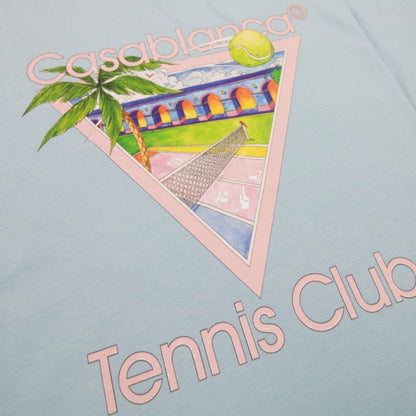 Casa Blanca Tennis Club T Shirt Blue