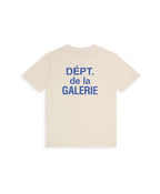 Gallery Dept Logo Print Cotton T Shirt Cream