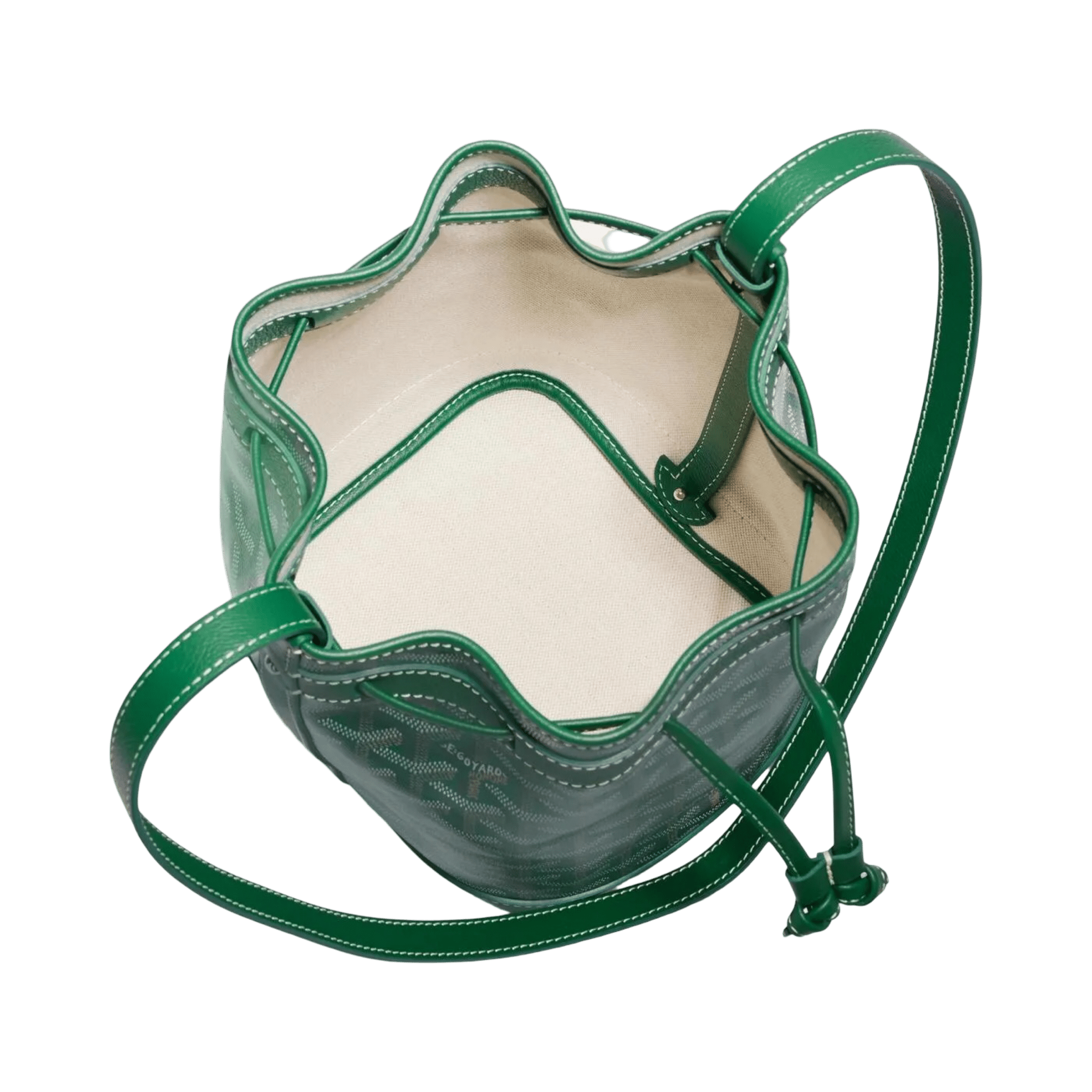 Goyard Petit Flot Bucket Bag Green