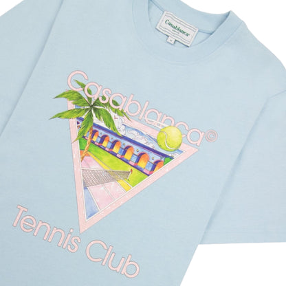 Casa Blanca Tennis Club T Shirt Blue