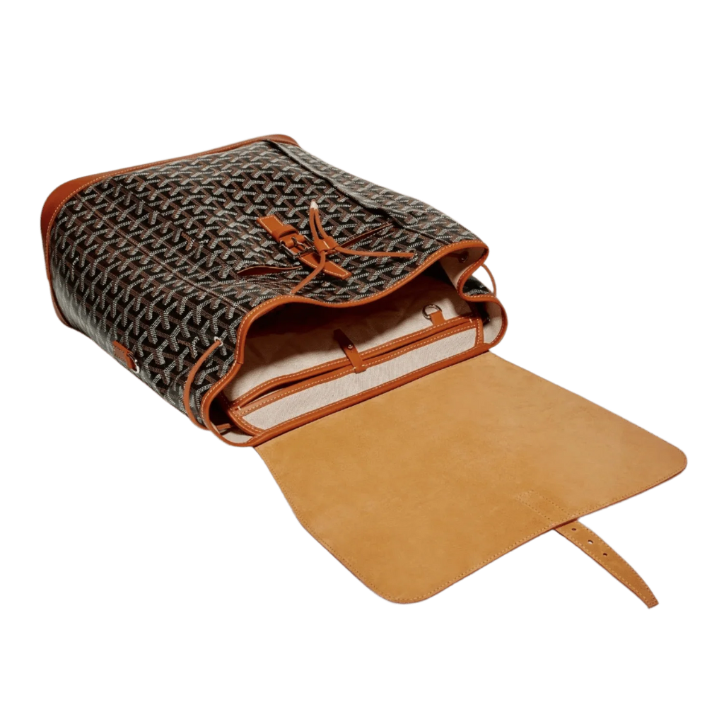 Goyard Alpin MM Backpack Black Tan