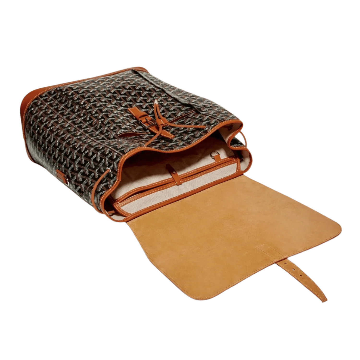 Goyard Alpin MM Backpack Black Tan