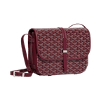 Goyard Goyardine Belvedere II Burgundy MM Messenger Bag