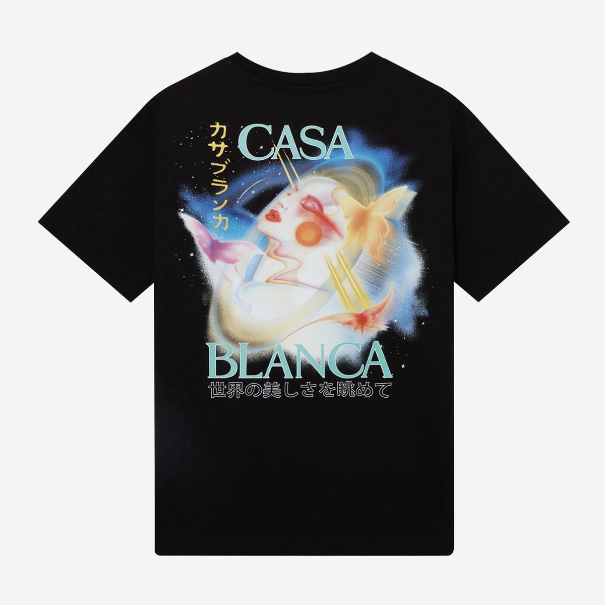 Casa Blanca Galactic Connection Oversize T-Shirt in Black - Castel Clothing