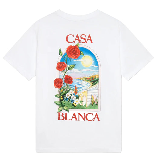 Casablanca LA Days T-Shirt in White - Castel Clothing