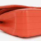 Chanel Chanel Medium Classic Flap in Coral Chevron Lambskin - Castel Clothing