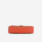 Chanel Chanel Medium Classic Flap in Coral Chevron Lambskin - Castel Clothing