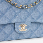 Chanel Chanel Medium Classic Flap in Light Denim Tromp L'oeil - Castel Clothing