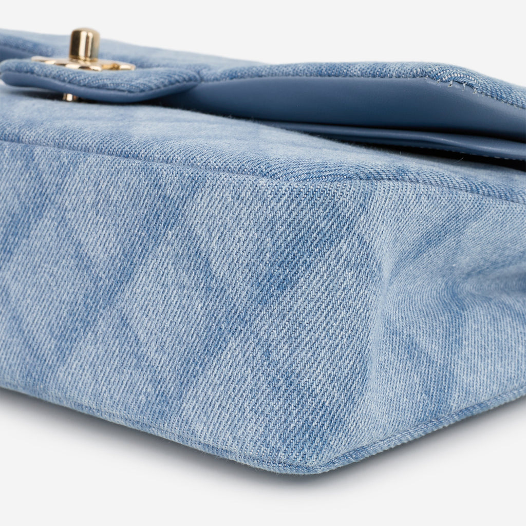 Chanel Chanel Medium Classic Flap in Light Denim Tromp L'oeil - Castel Clothing