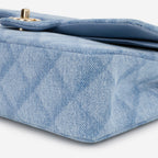 Chanel Chanel Medium Classic Flap in Light Denim Tromp L'oeil - Castel Clothing