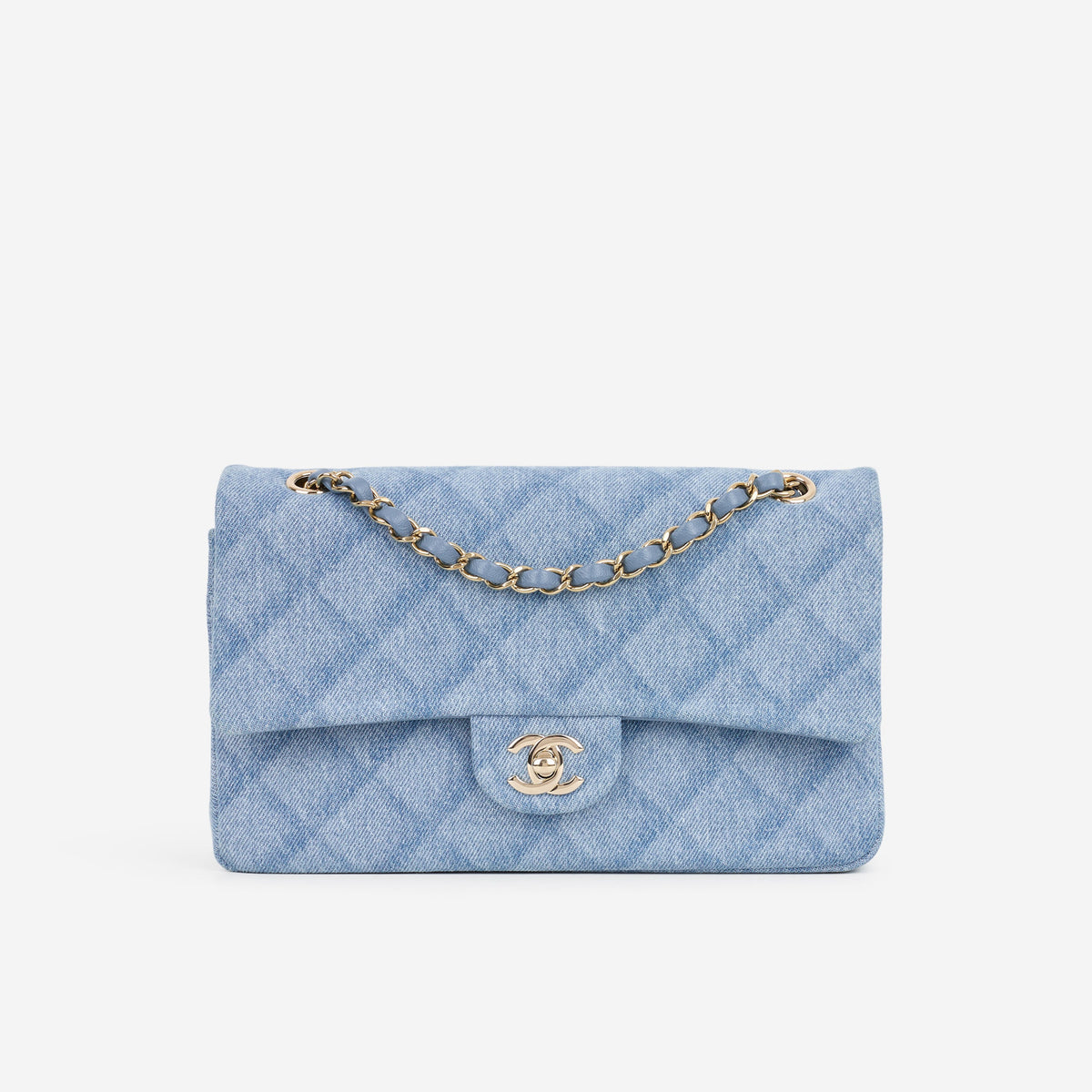 Chanel Chanel Medium Classic Flap in Light Denim Tromp L'oeil - Castel Clothing