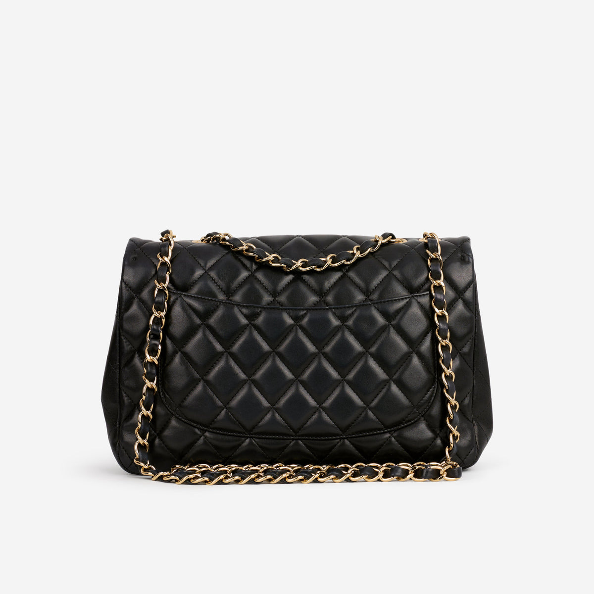 Chanel Chanel Single Flap Jumbo in Black Lambskin - Castel Clothing