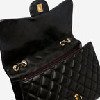 Chanel Chanel Single Flap Jumbo in Black Lambskin - Castel Clothing