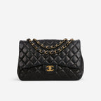 Chanel Chanel Single Flap Jumbo in Black Lambskin - Castel Clothing