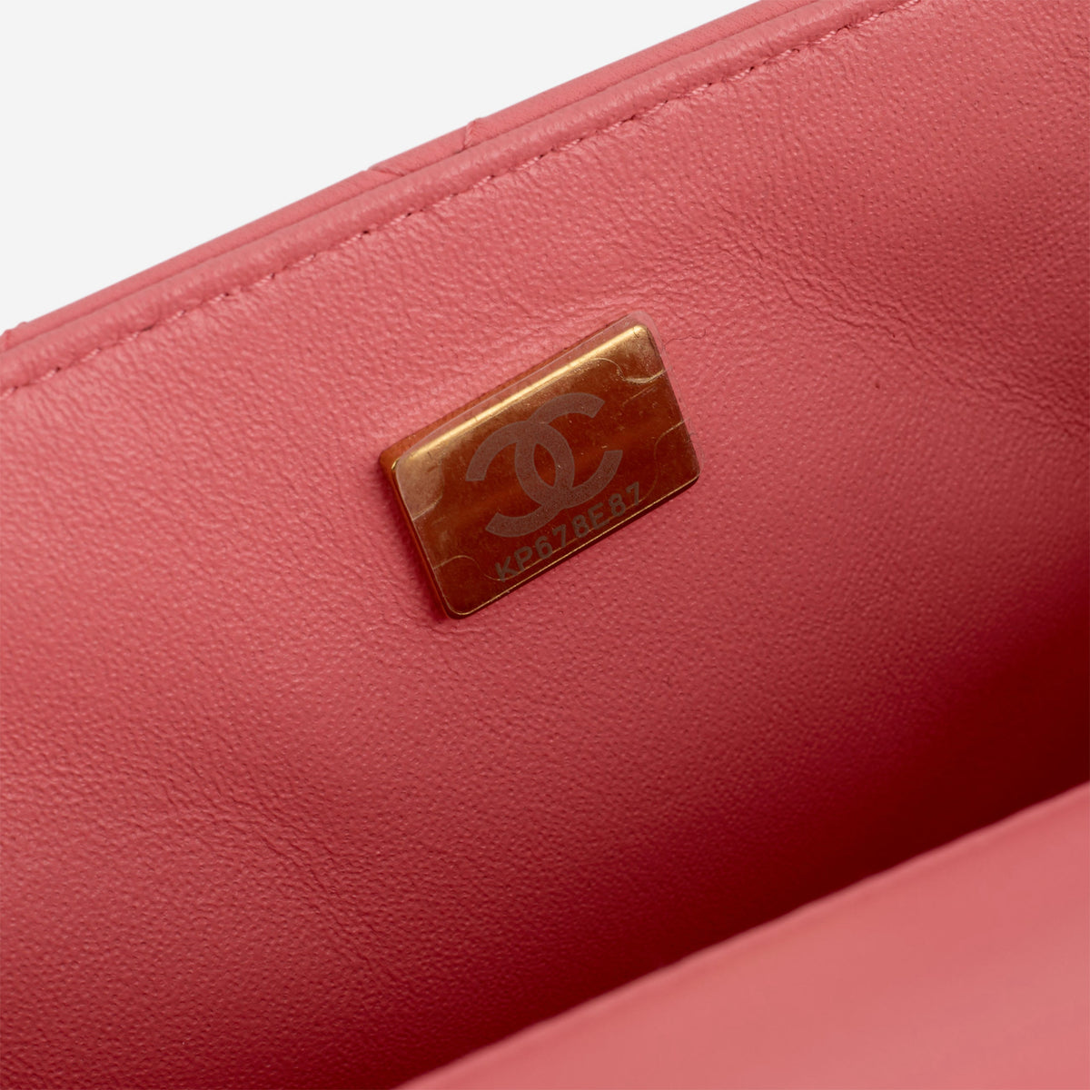 Chanel Chanel Mini Square Classic Flap in Pink Lambskin - Castel Clothing