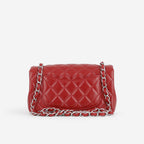 Chanel Chanel Mini Rectangular in Red Lambskin - Castel Clothing