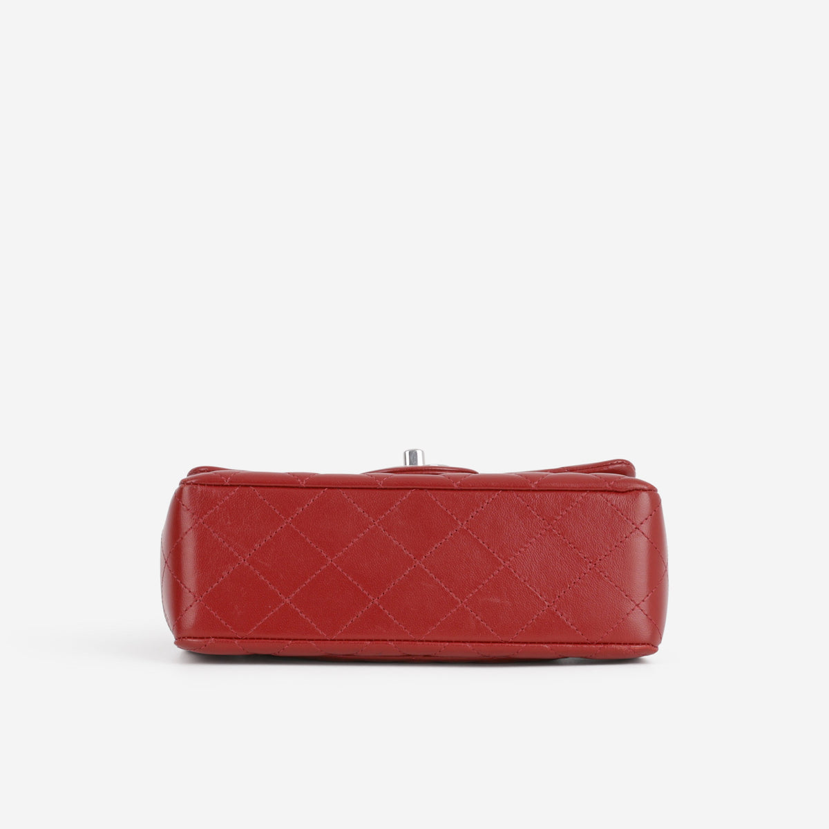 Chanel Chanel Mini Rectangular in Red Lambskin - Castel Clothing