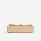 Chanel Chanel Medium Classic Flap in Beige Lambskin - Castel Clothing