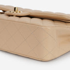 Chanel Chanel Medium Classic Flap in Beige Lambskin - Castel Clothing