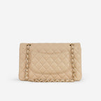 Chanel Chanel Medium Classic Flap in Beige Lambskin - Castel Clothing