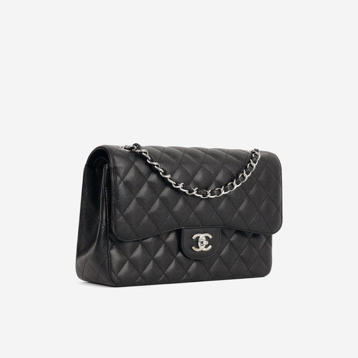 Chanel Chanel Jumbo Classic Flap in Black Caviar - Castel Clothing